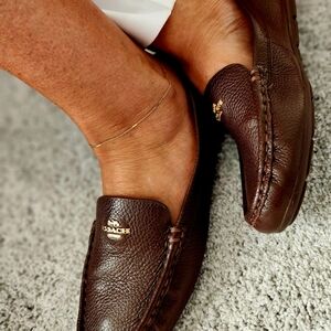 Coach Brown Leather Women's Loafers
